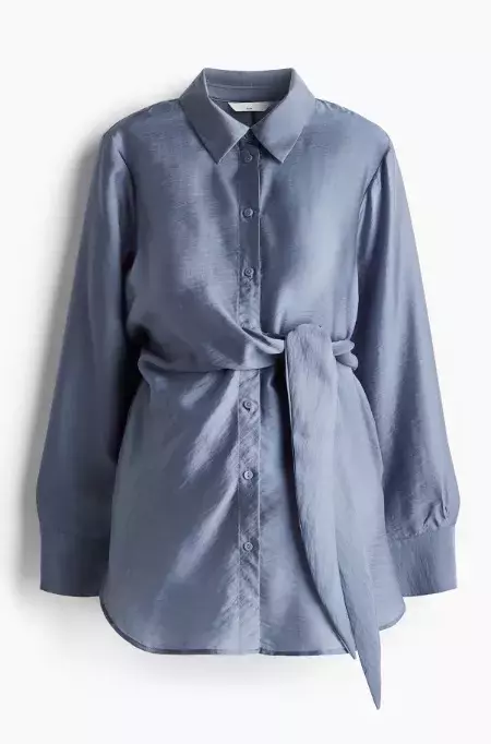 Hebká košile s vázačkou, H&M, 719 Kč