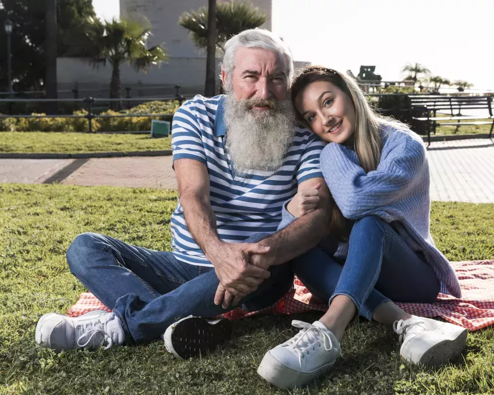 dcera, otec, rodina, péče