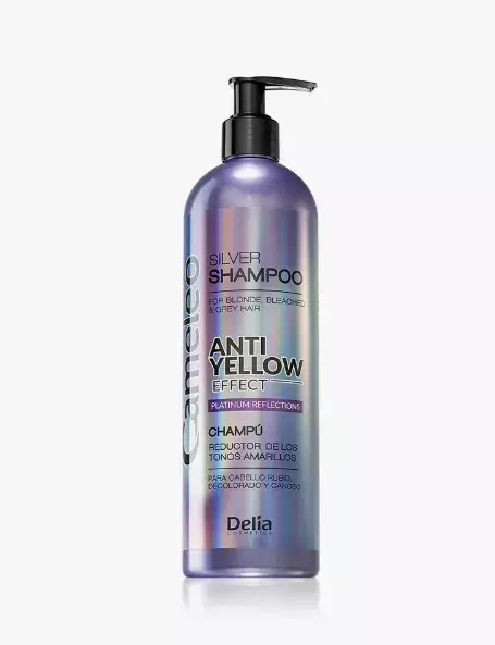 Šampon neutralizující žluté tóny pro blond a šedivé vlasy, Delia Cosmetics, 131 Kč