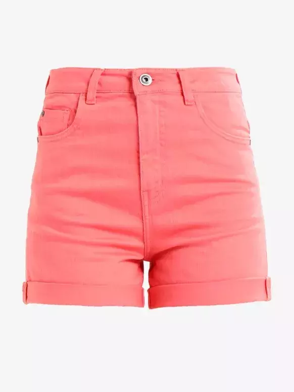 Džínové šortky v meruňkové barvě, Urban Classics, 630 Kč