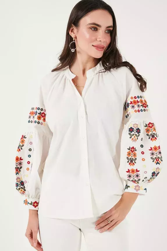 Košile s nabíranými rukávy, LELA, 1 889 Kč