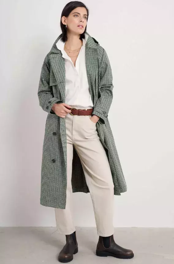 Vzorovaný trenčkot, Seasalt Cornwall, 7 400 Kč