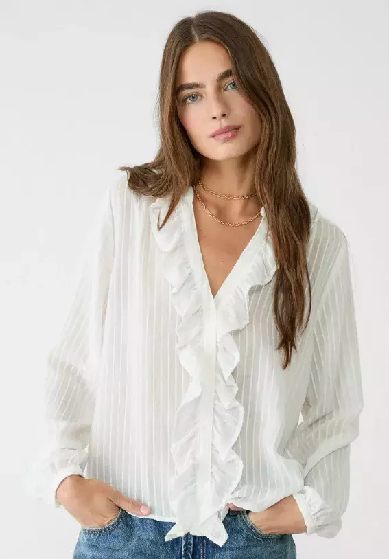 Košile s volány, Stradivarius, 549 Kč