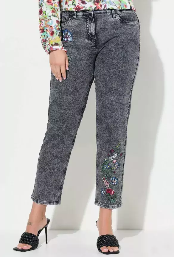 Dámské džíny s výšivkou, MIAMODA, 1 439 Kč