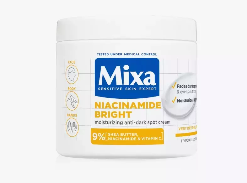 Intenzivně hydratační krém proti tmavým skvrnám, Mixa, 221 Kč