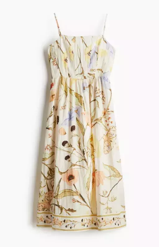 Midi šaty na ramínka, H&M, 719 Kč