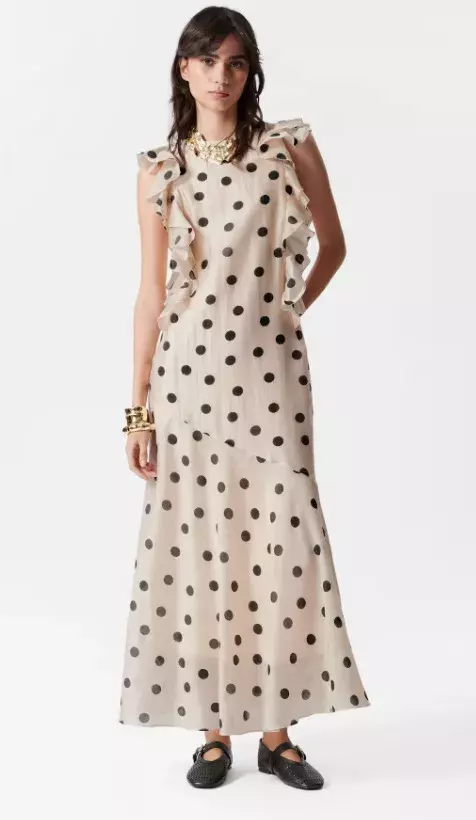 Maxi šaty s volánky, H&M, 3 190 Kč