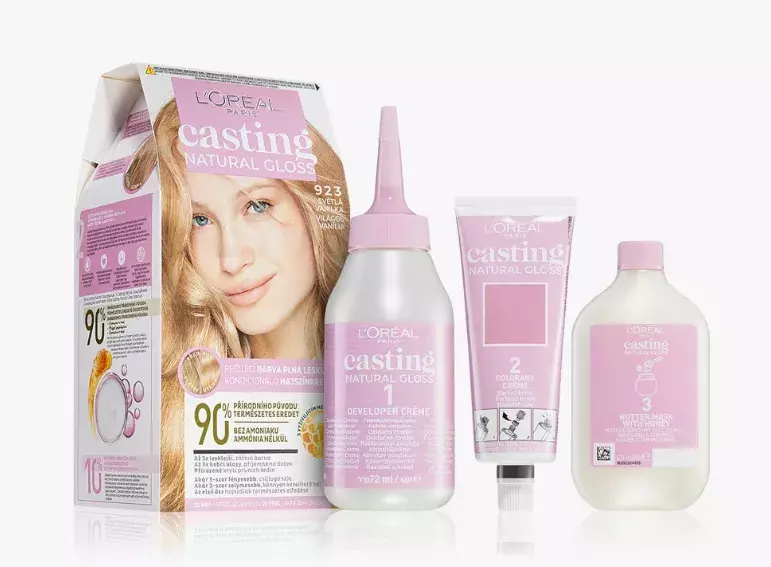 Semipermanentní  barva na vlasy medová blond, L’Oréal Paris, 156 Kč