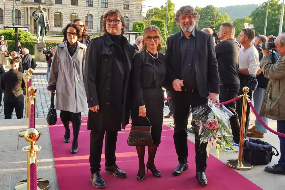 Dana Morávková s Petrem Maláskem a synem Petrem