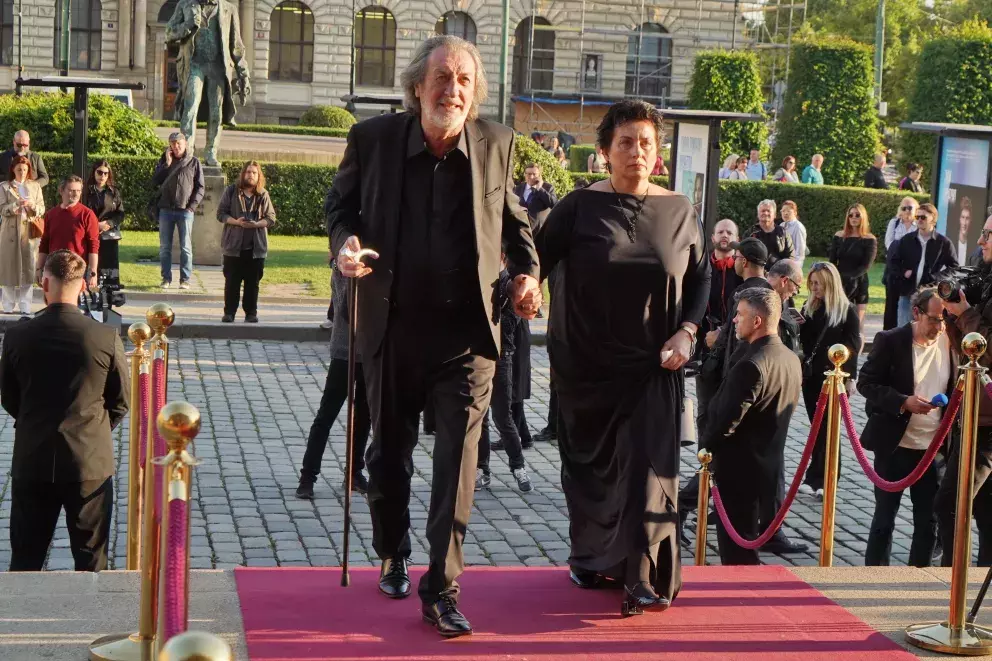 Bolek Polívka s manželkou