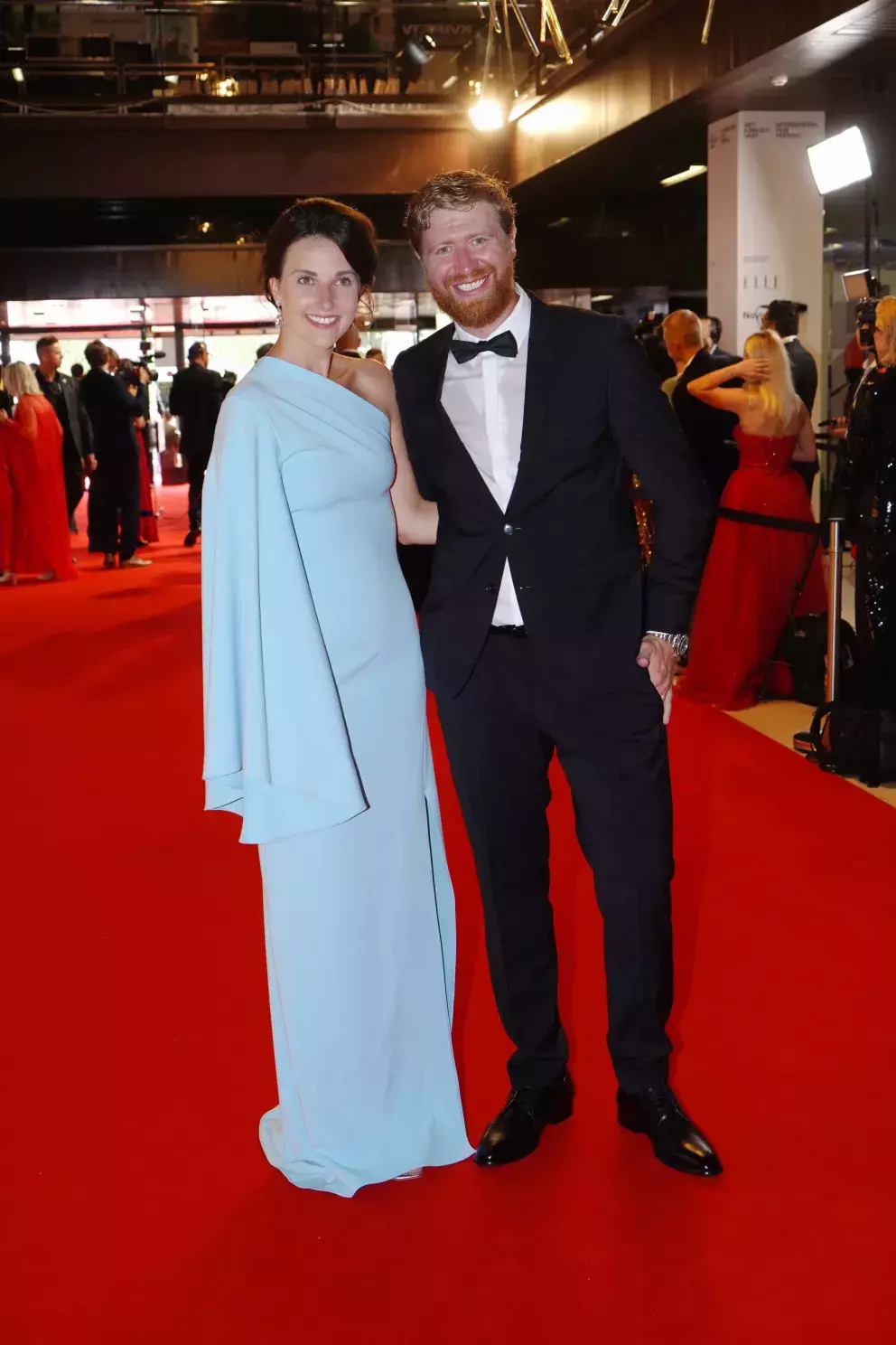 <p>Jakub s partnerkou Markétou na festivalu v Karlových Varech</p>
