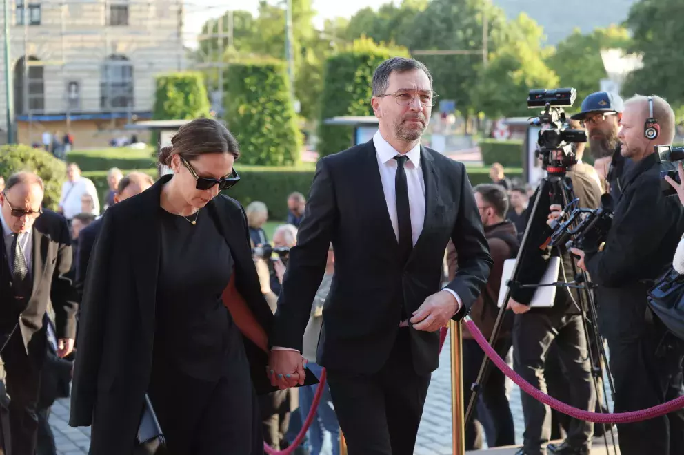 Ondřej Sokol s partnerkou