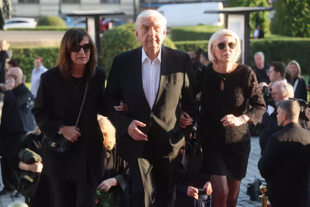 Miroslav Donutil s manželkou