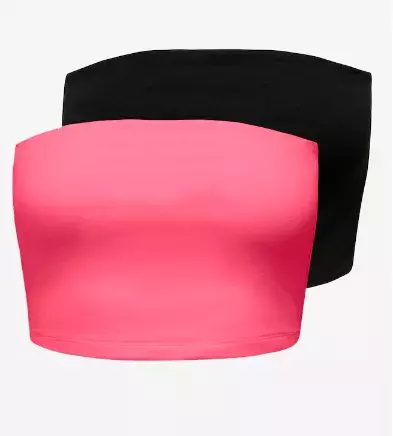 Crop top bez ramínek