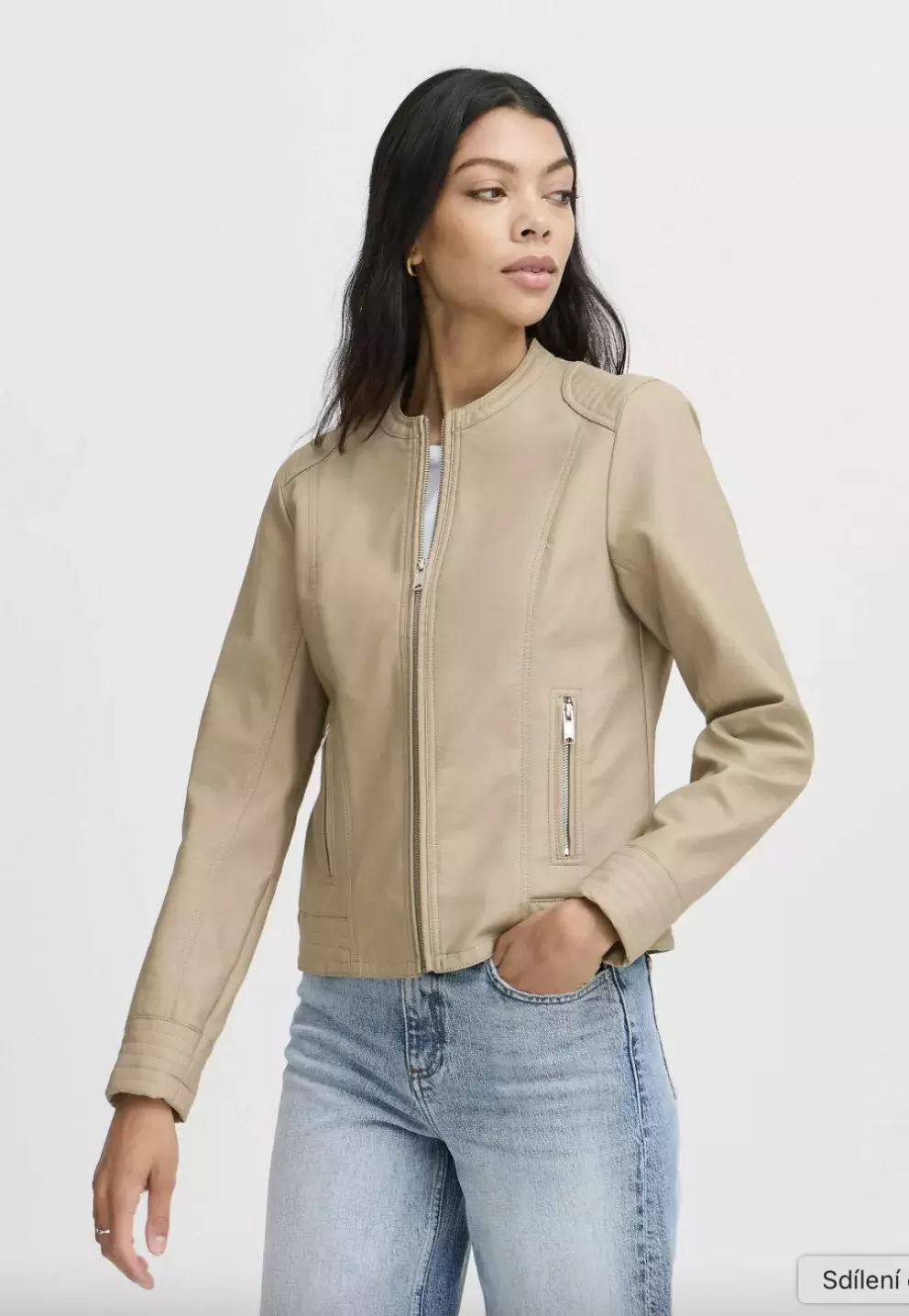 bunda z umělé kůže