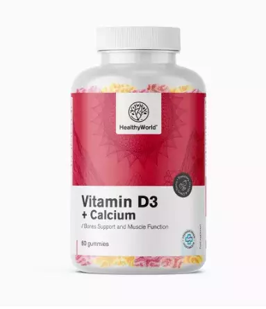 <p>Vitamín D3 + Vápník, 60 gumových bonbonů, 419 Kč</p>

