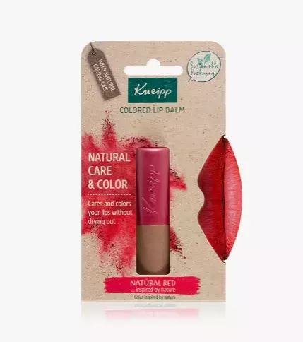<p>Natural Care & Color barevný balzám na rty, Kneipp, 220 Kč</p>
