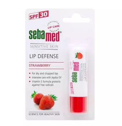 <p>Balzám na rty s UV filtrem, jahoda, Sebamed, 59 Kč</p>
