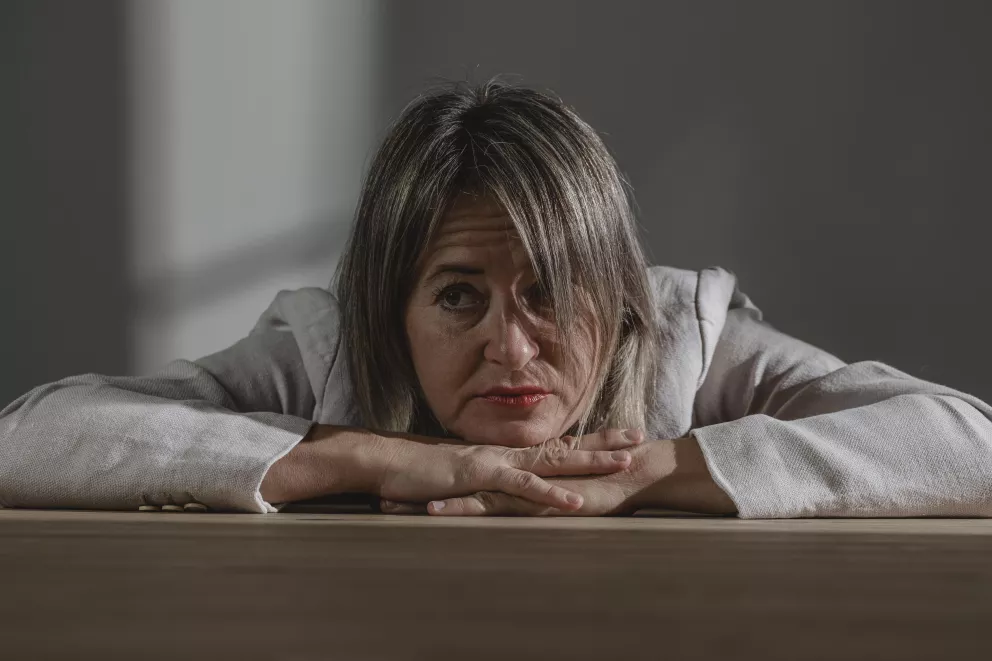 žena, smutek, deprese