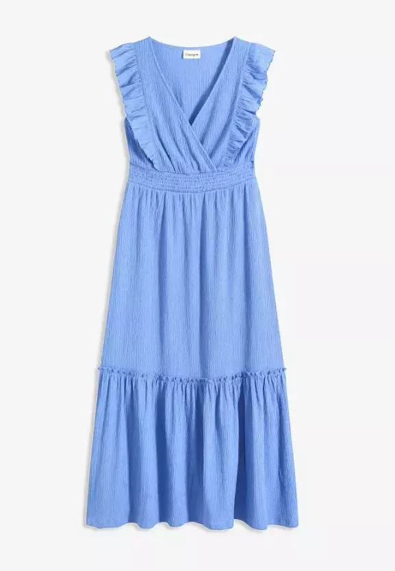 Maxi šaty s volány, Bonprix, 649 Kč