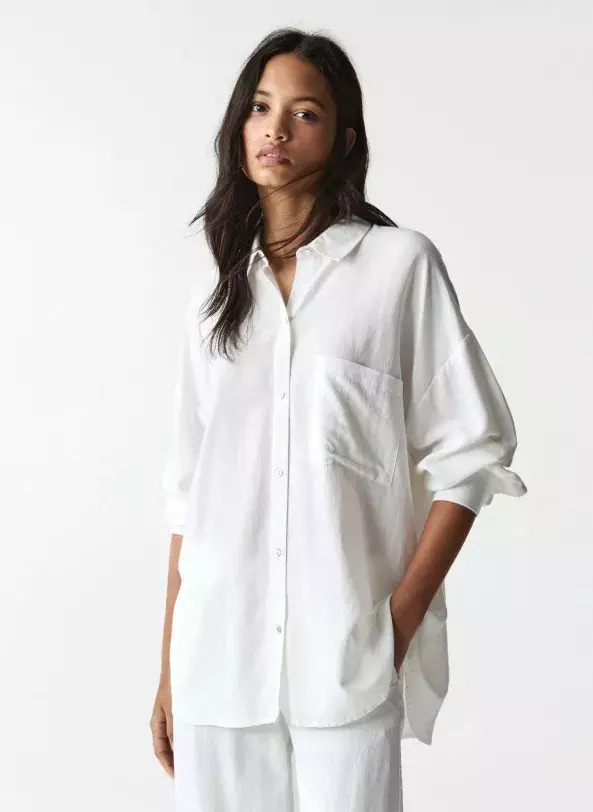 Oversized košile, PULL&BEAR, 649 Kč