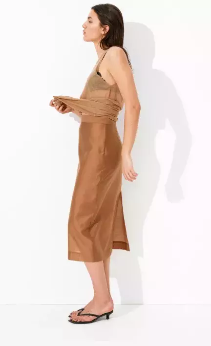 Pouzdrová sukně ze směsi lyocellu, H&M, 599 Kč