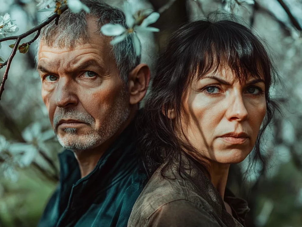 dva lidé s pomstou v očích