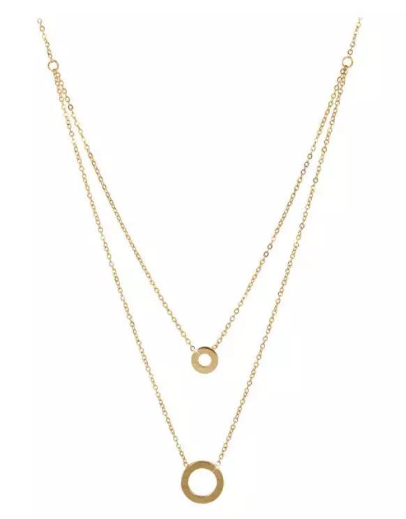 Dvojitý pozlacený náhrdelník, Troli, 399 Kč