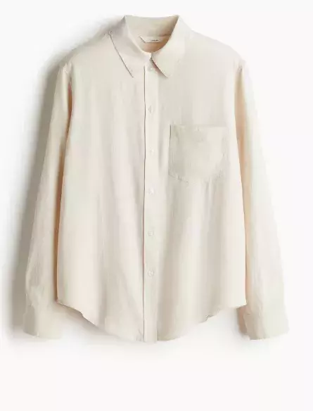 Košile z lněné směsi, H&M, 599 Kč