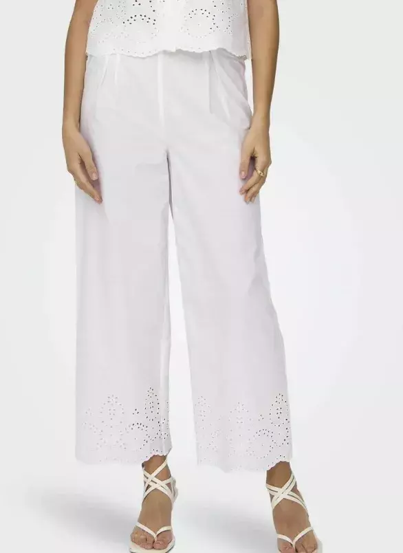 Bílé kalhoty s madeirou, ONLY, 1 149 Kč