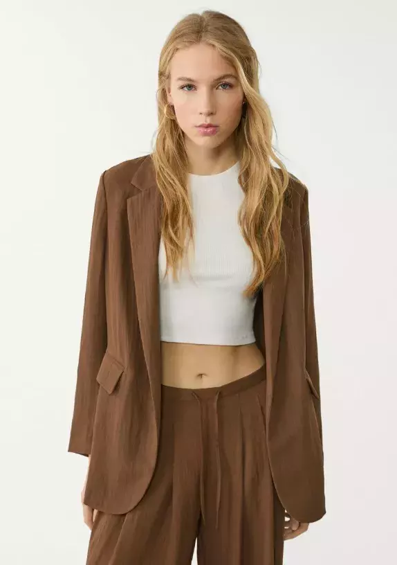 Oversized lehký trenčkot, Stradivarius, 799 Kč