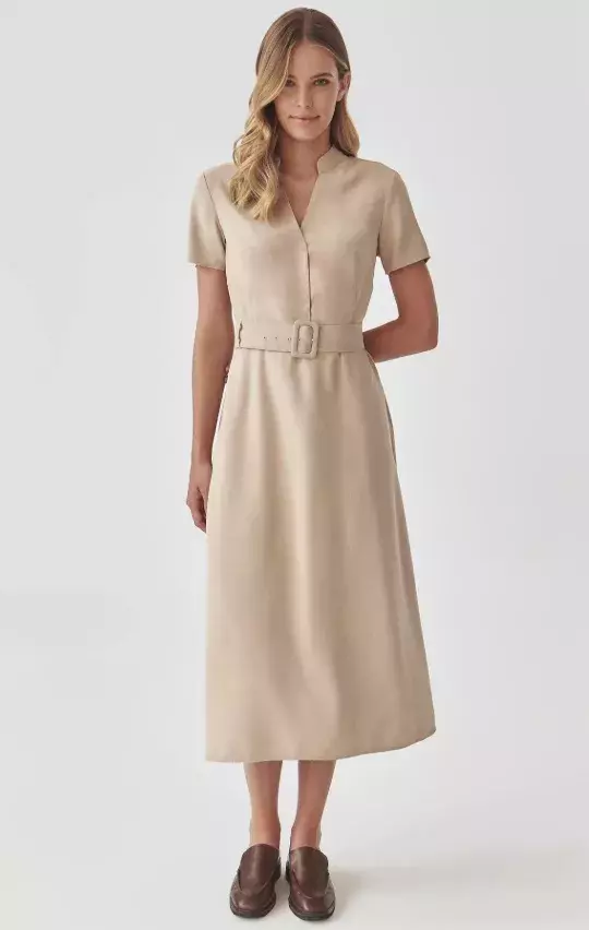 Elegantní béžové šaty, TATUUM, 2 399 Kč