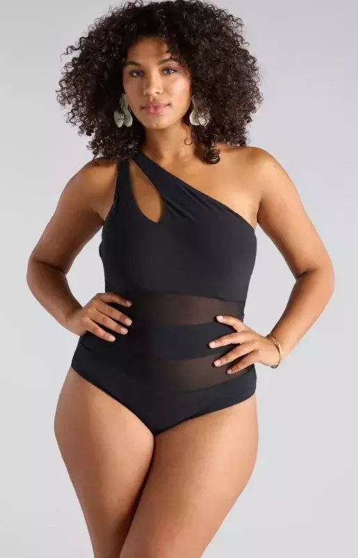 Jednodílné asymetrické plavky pro postavy tvaru jablka, Fiorella Rubino, 2 299 Kč