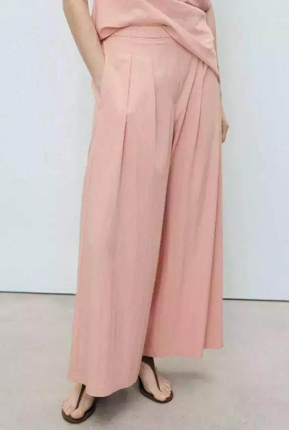 Kalhoty se širokými nohavicemi, Mango, 999 Kč