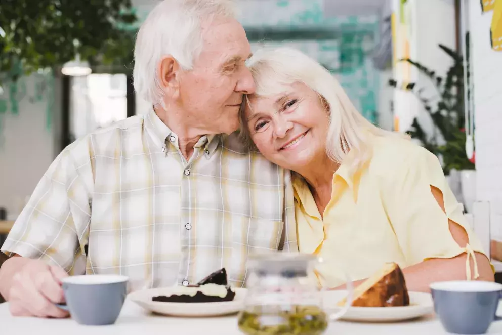 muž, žena, manželé, domov důchodců