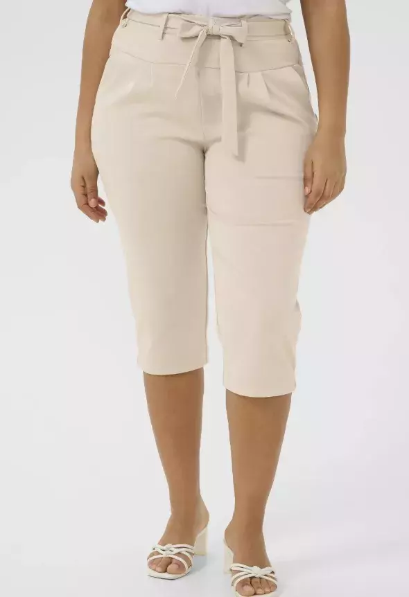 Paper Bag capri kalhoty plus size, Kaffe, 1 390 Kč