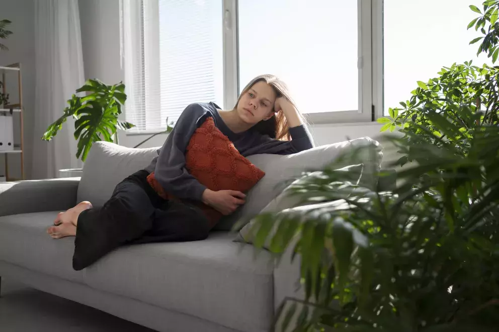 žena, smutek, pláč, problémy