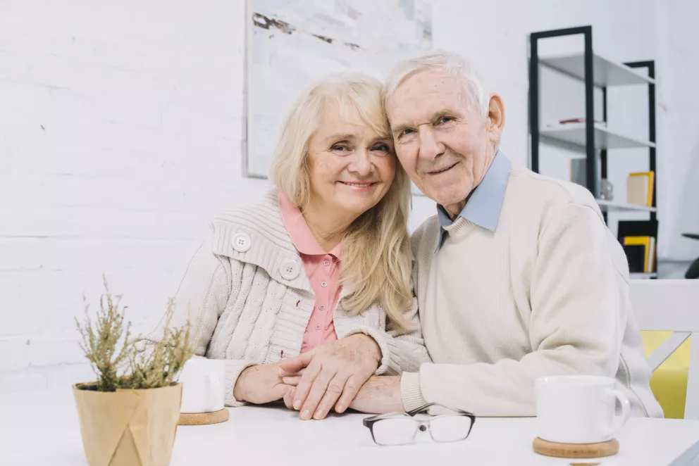 muž, žena, manželé, domov důchodců