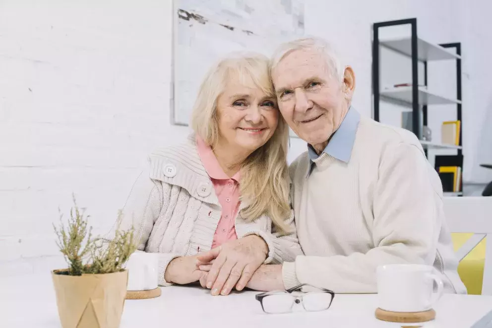 muž, žena, manželé, domov důchodců