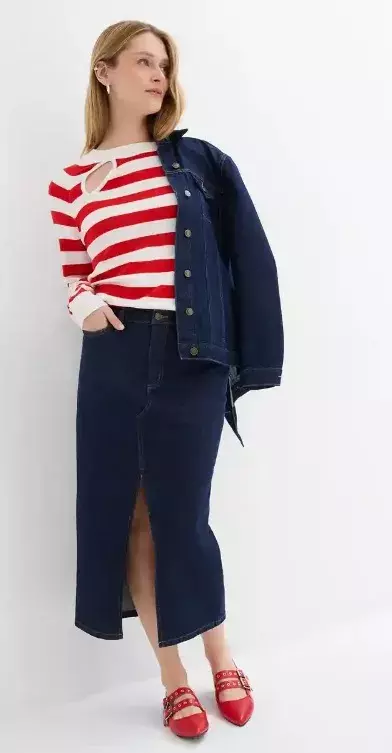 Pruhovaný svetr, Bonprix, 249 Kč