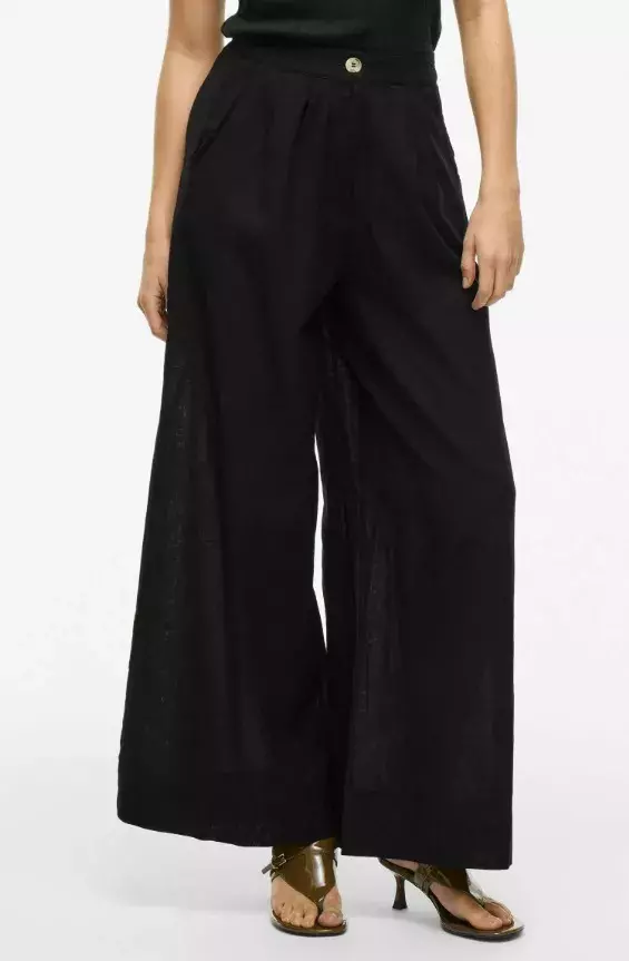 Lněné kalhoty s širokými nohavicemi, VILA, 1 149 Kč