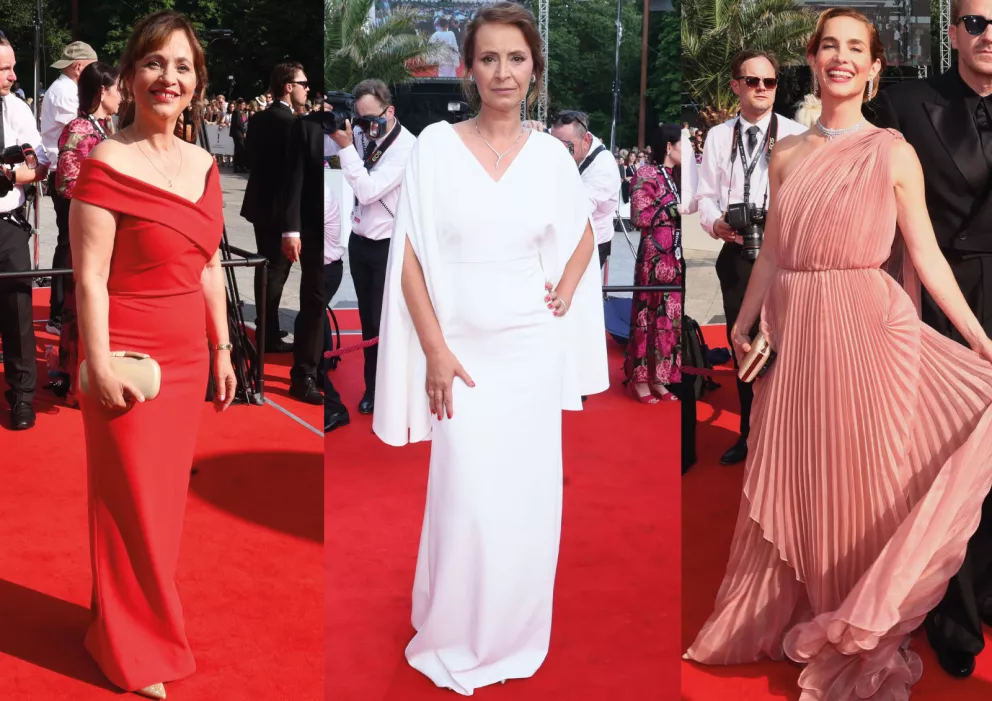 loňský ročník KVIFF, přehlídka šatů