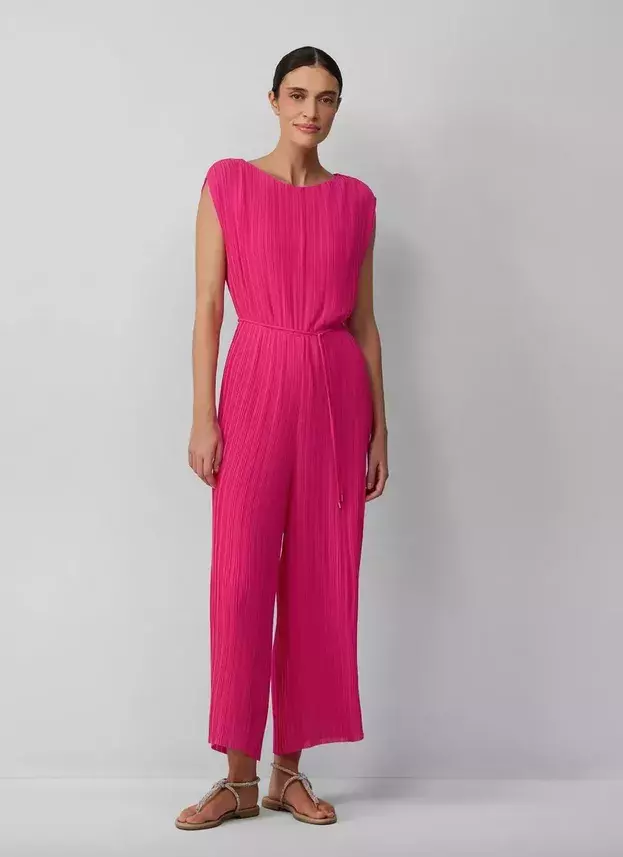 Plisovaný overal z šifonu, s vázačkou 4.999