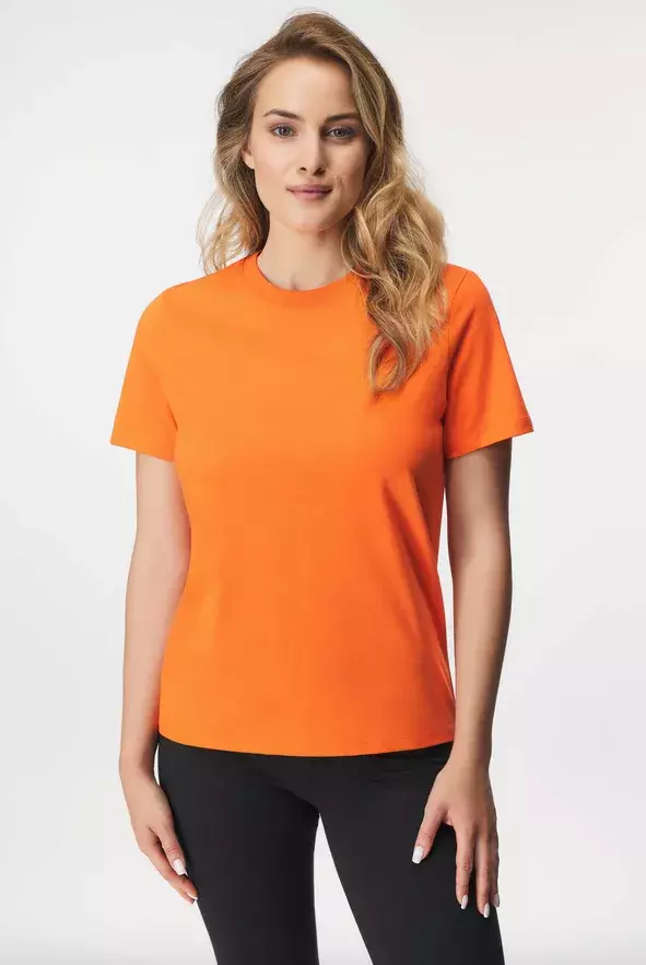 Bavlněné tričko Pieces Ria - oranžová 449 Kč