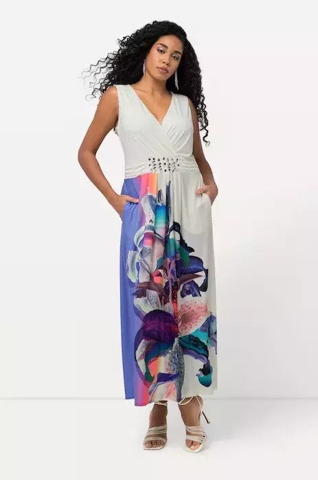 Maxi šaty, zavinovací vzhled