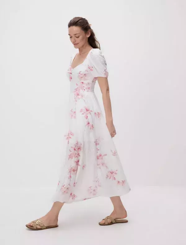 Květované maxi šaty 