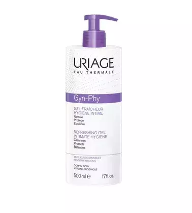 <p>Uriage Gyn-phy Osvěžující mycí gel na intimní hygienu, 539 Kč (500 ml)</p>
