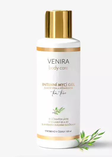 <p>Intimní mycí gel Venira, 399 Kč</p>
