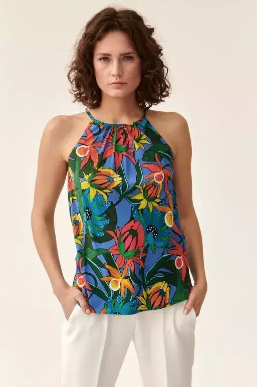 DÁMSKÁ VZOROVANÁ PLÁTĚNÁ HALENKA