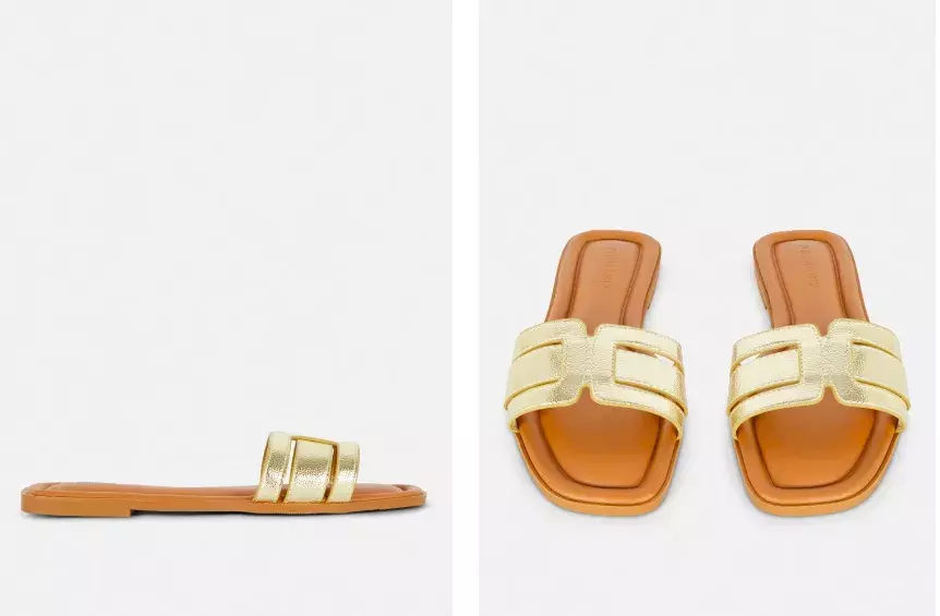 <p>Nazouváky s moderním páskem přes nárt, Primark, 235 Kč</p>
